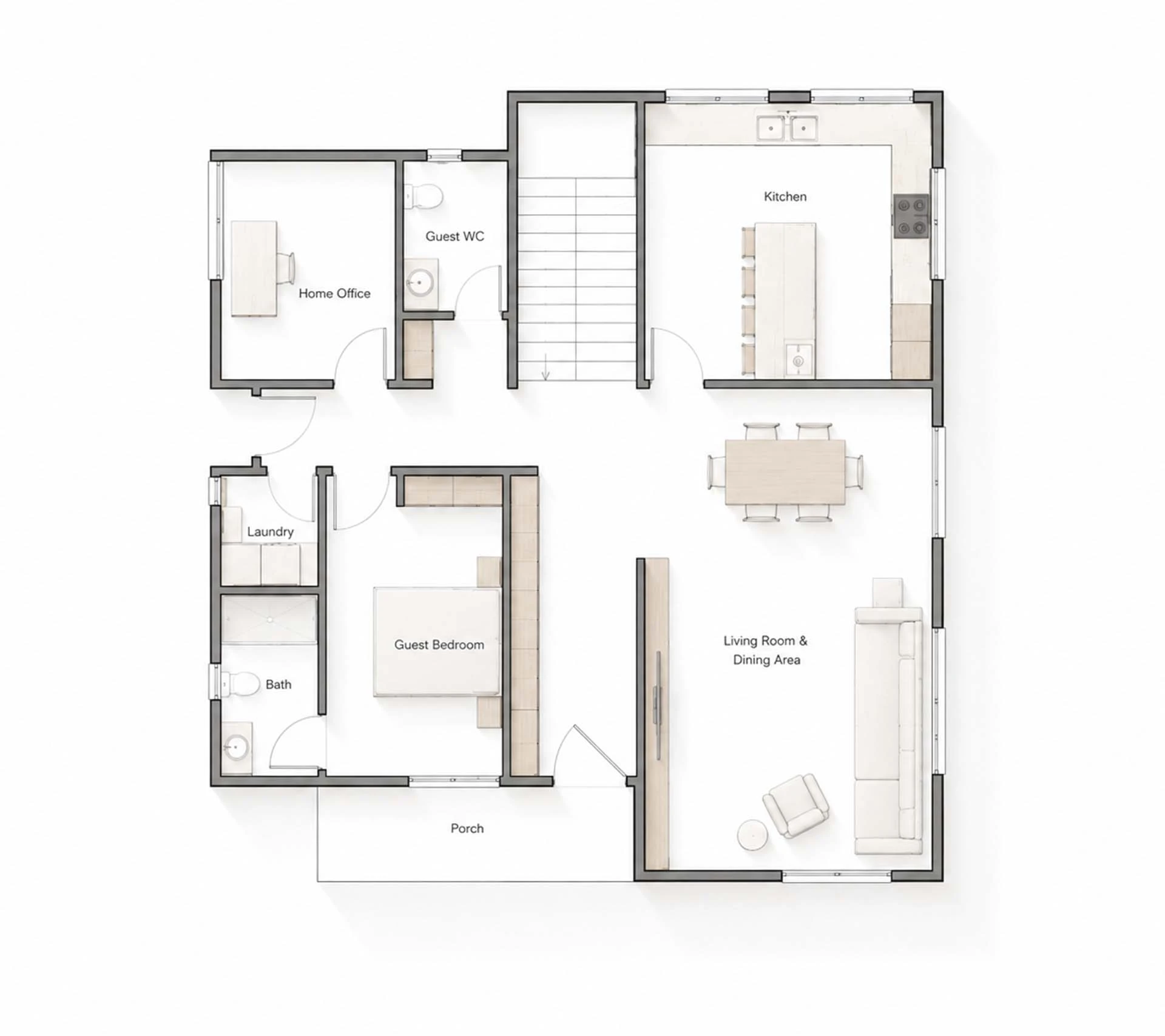 Modern Home Floor Plan